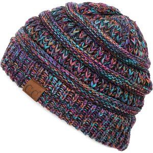 Acrylic Cable Knit Beanie - Thick, Soft & Warm Chunky Beanie Hats